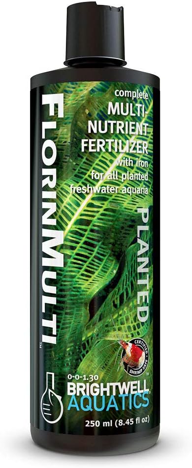 Brightwell Aquatics FlorinMulti - Multi-Nutrient Supplement for Planted Aquariums - Supports Healthy Growth, Macro & Trace Elements, Ideal for Shrimp & Plants, 250 ml