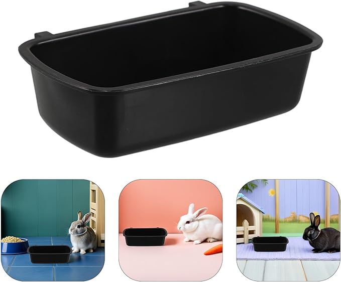 Happyyami 10-piece Small Animal Bowl Set, Plastic Hanging Food and Water Bowls, Accessories for Bird Cage, Hamster, Mice, Rat and Small Pets