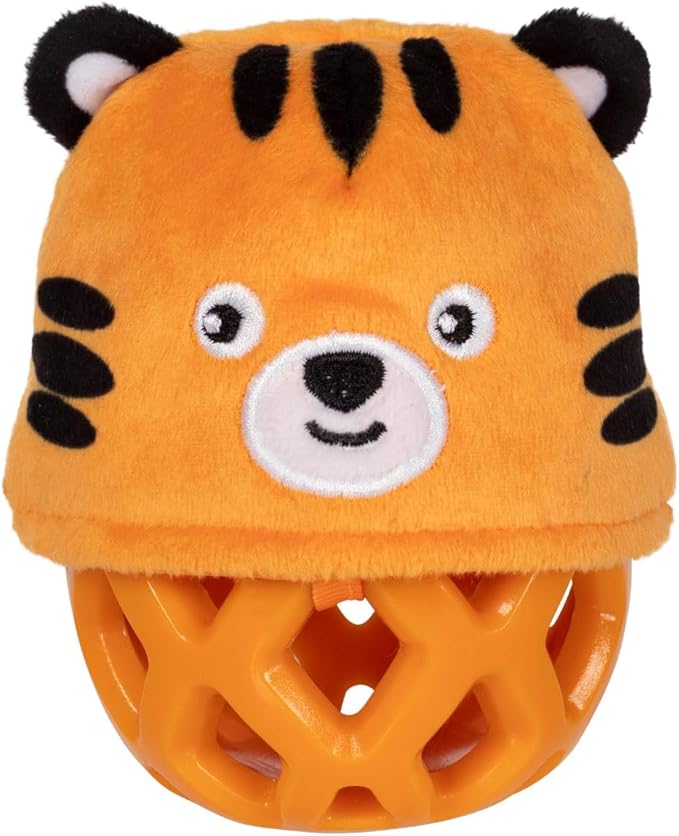 Fringe Studio Rubber Dog Toy, GO GET EM Tiger, Pet Shop Collection (519054)