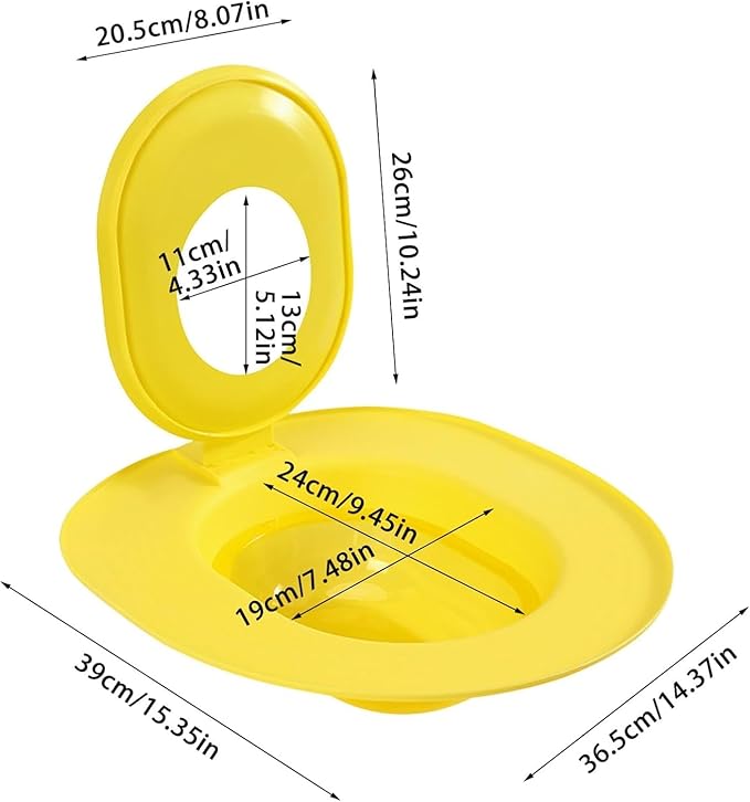 Cat Toilet Seat Training Kit - Universals Reusable CatToilet Trainer, Easy to Install Removable, CatLitter Tray Kit Kitty Potty Train System, Train Your Cat to Use The Toilet, Pet Cleaning (Yellow)