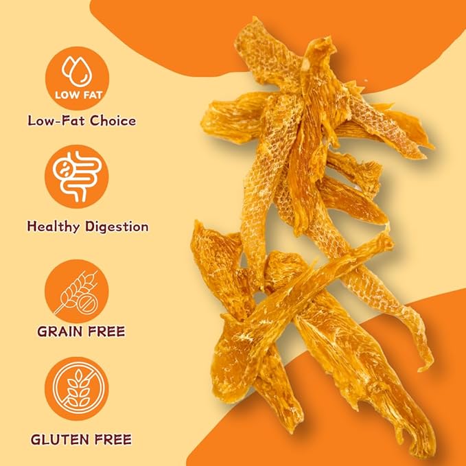 Air-Dried Chicken Jerky Dog Treats, High-Protein & Grain-Free Tender Snacks, All Natural Single Ingredient Training Reward for All Dogs, 5.29 Ounce (2 Pack x 5.29 Ounce(Pack of 2),Chicken)