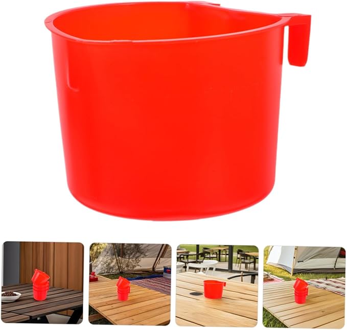 Mikikit 8pcs Hanging Plastic Rabbit Water Bowl and Bird Cage Feeding Cup Thickened Pet Water Feeder 8.3x8.3x6cm for Small Animals and Outdoor Kennel Use