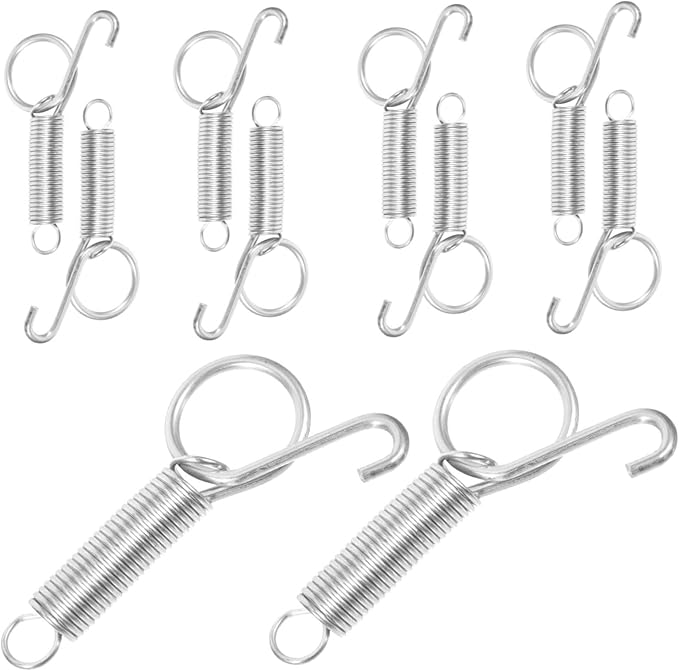 20pcs Pet Cage Door Hook Spring Hanger for Bird Cages for Stores Keeps Doors Securely Closed Compatible Various