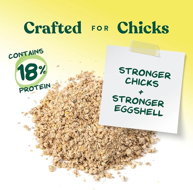Manna Pro Medicated Chick Starter Grower Feed, Dried High Protein Chicken Food Crumbles with Amprolium for Coccidiosis Prevention, Complete Chicken Feed for Baby Chicks, 5 lb Bag