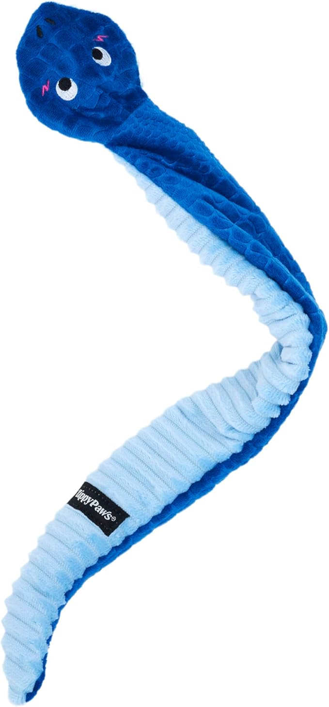 ZippyPaws Rope Reptilez Dog Toy – Rope & Plush Tug Toy (Snake)