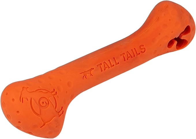 Tall Tails G.O.A.T. Greatest of All Toys Sport Fetch Bone Toy for Dogs, Medium