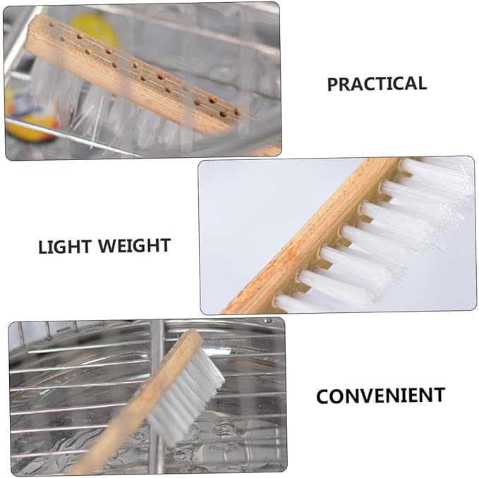 BESPORTBLE 1pc Handle Bird Cage Cleaning Brush Lightweight Cleaning Tool for Bird Droppings Removal Easy Storage Hanging for Parrots Canaries