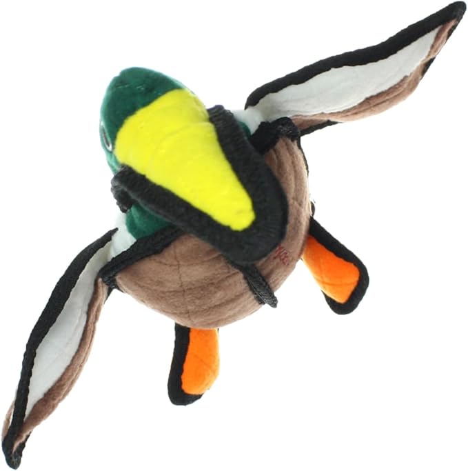 TUFFY - World's Tuffest Soft Dog Toy -Barnyard- Multiple Layers. Made Durable, Strong & Tough. Interactive Play (Tug, Toss & Fetch). Machine Washable & Floats. (Duck, Large)