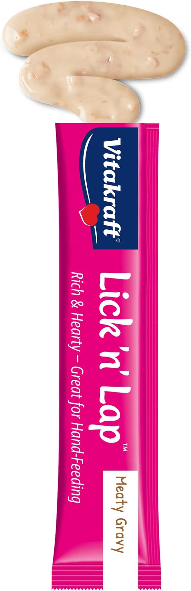 Vitakraft Lick 'n' Lap Meaty Gravy Cat - Chicken - Great for Bonding - Low Calorie Wet Cat Treat - 5 Pack