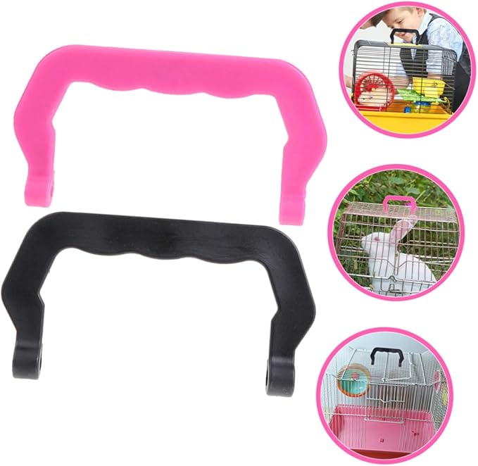 Toyvian 20pcs Portable PET Cage Handle Set Plastic Bird Cage Lifting Handles for Small Animals Compatible Hamsters Rabbits and Other Pets