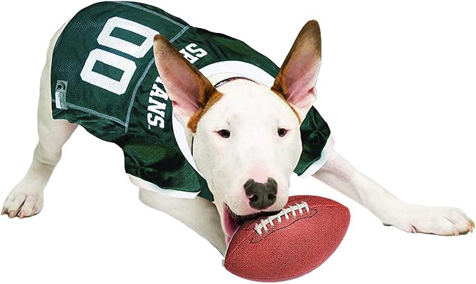 Pets First NCAA College Michigan State Spartans Mesh Jersey for DOGS & CATS, Large. Licensed Dog Jersey with your Favorite Football/Basketball College Team