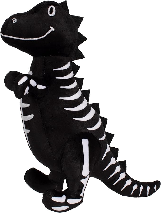 Fringe Studio Pet Toy, Trick RAWR Treat Glows in the Dark Plush Dog Toy, PetShop Collection (314607)