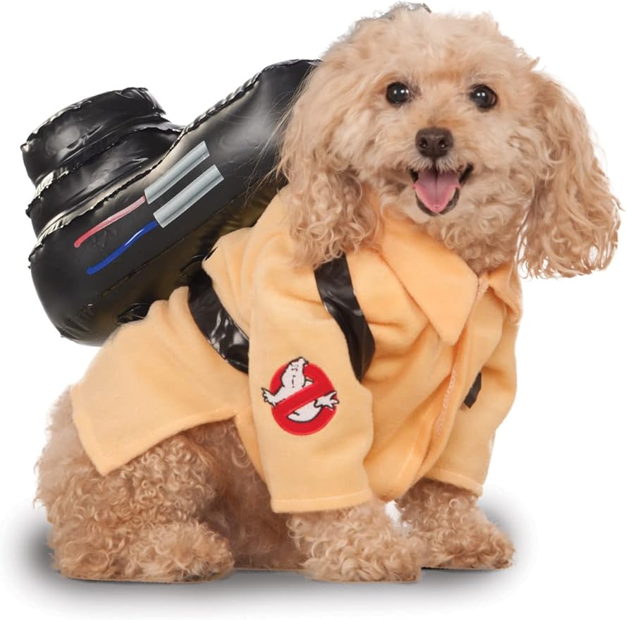 Ghostbusters: Ghostbusters Pet Costume for For Dogs or Cats by Rubies, Small