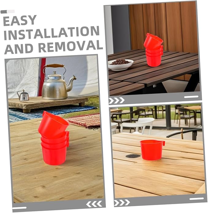 OUNONA 8pcs Hanging Plastic Bird Cage Feeding Bowls 8.3x8.3x6cm Thickened Water and Food Cup for Rabbits Small Animals Pet Feeding Equipment