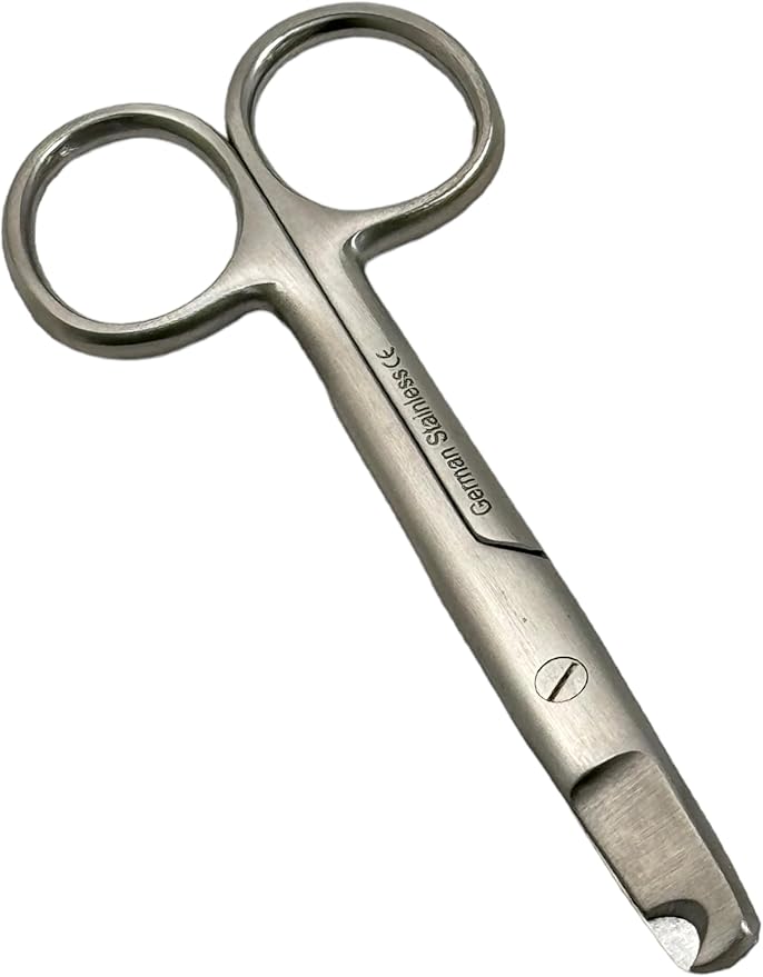 Dog and Cat Nail Cutters Scissors Style German Stainless Steel - For Small Animals, Cats, Dogs, Birds - Grooming Essentials (4.5")