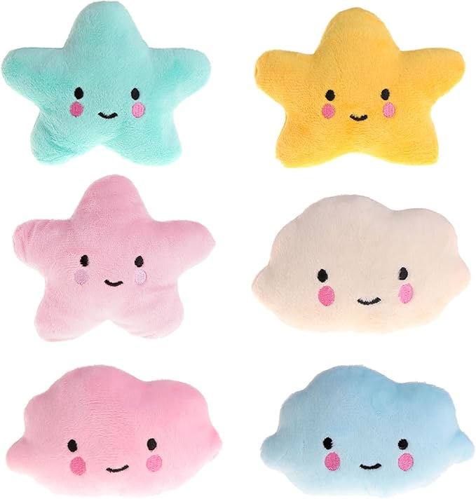 Fun Dog Interative Star Shaped Squeaky for Cat Teaser Soft Plush for Dogs Puppy Training