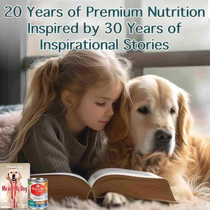 Chicken Soup for The Soul Pet Food - Classic Wet Dog FoodSoy Free, Corn Free, Wheat Free | Dry Dog Food Made with Real Ingredients No Artificial Flavors or Preservatives