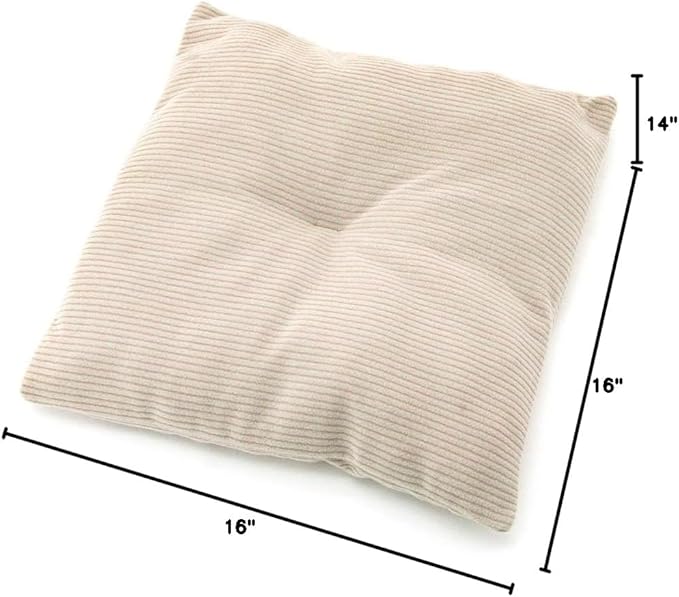 Best Pet Supplies Cat Bed for Indoor Cat, Domed Tent House with Removable Pillow, Covered Cat Cave for Small Dog, Puppies and All Breeds of Cats - Corduroy Beige, 16 x 16 x H:14"