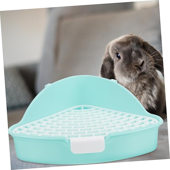 Hemoton Easy Potty Training Aid Indoor Pet Potty for Dogs Cat Rabbit Guinea Pig Hamster Corner Litter Box
