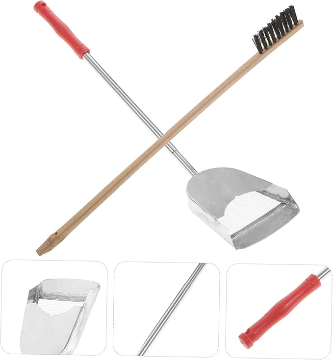 2pcs Brush and Shovel Pet Bird Cage Cleaning Supplies Includes Brush and Shovel for Parrots Parakeets and Birds
