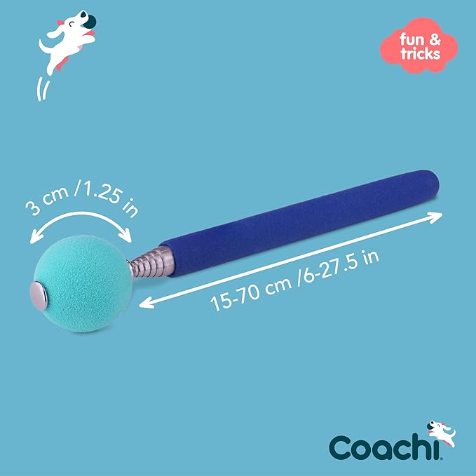Company of Animals Coachi Target Stick, Telescopic Design with Large Ball for Target, Dog Accessory for Clicker & Agility Training, Teach Commands and Tricks