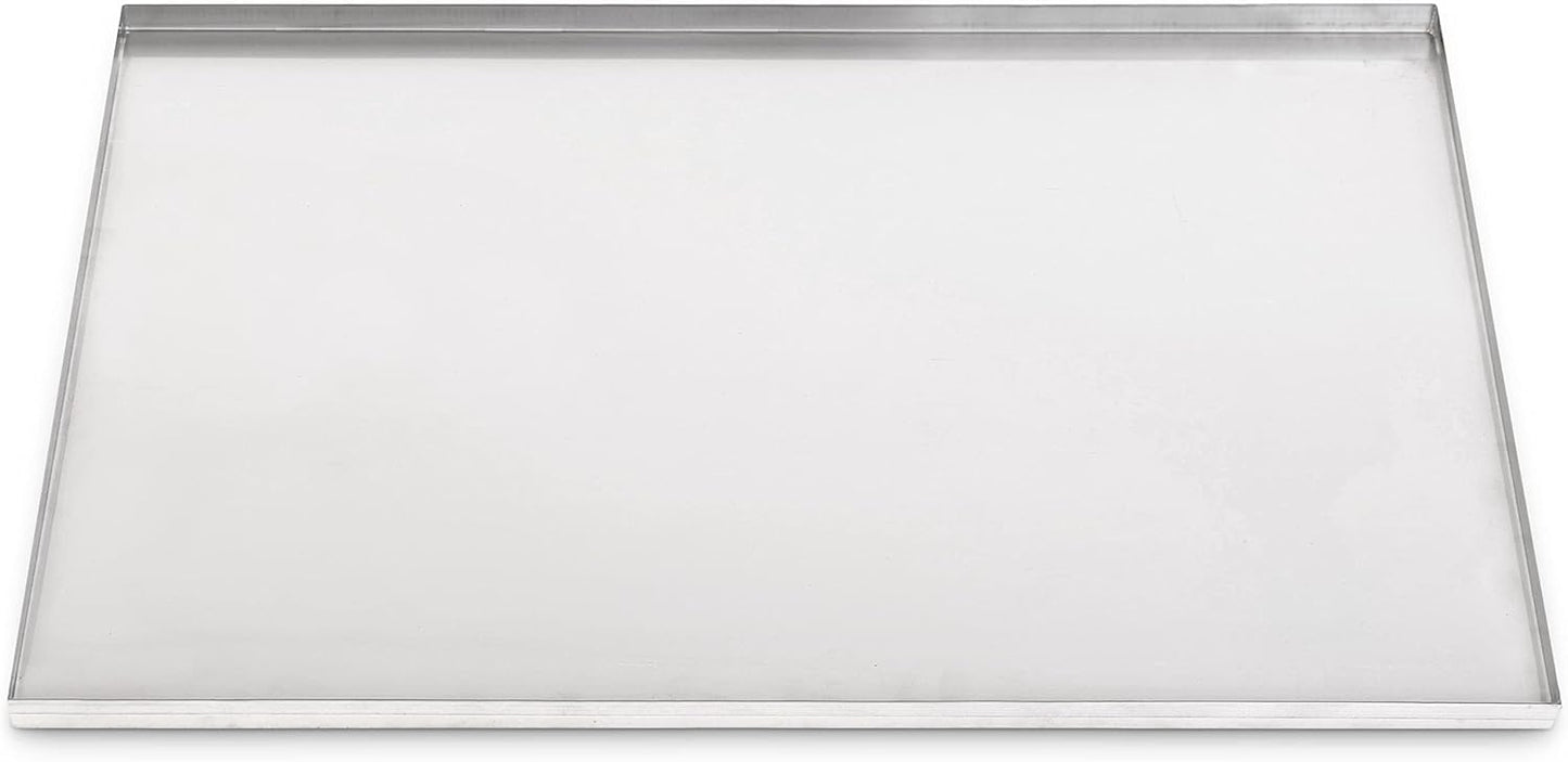 47" x 29.13" Metal Replacement Dog Crate Pan Chew Proof Crack Proof Pet Kennel Tray Central Dog Training Crate Pan Pet Supplies, Stainless Steel, 1" H