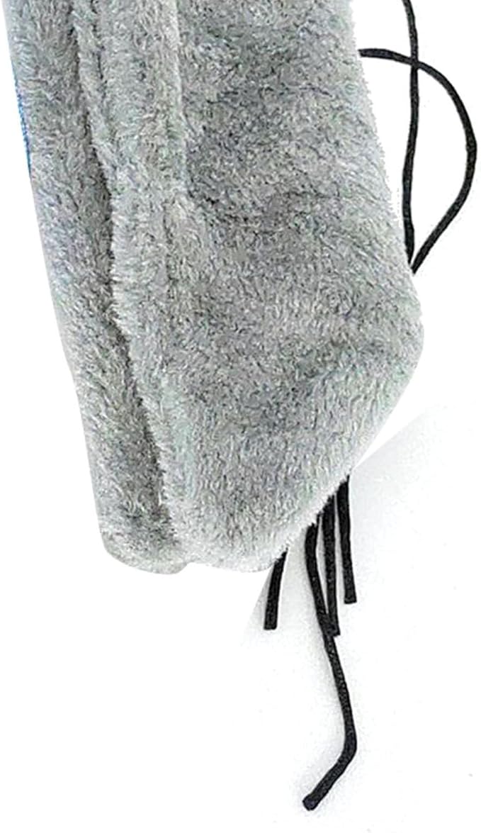 Bird Corner Fleece Warmer, Soft Velveteen Bed for Parrot Parakeet Cockatiel, Lightweight Washable Bird Cage Blanket, Winter Warm Hideaway (Grey)