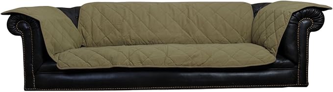 CPC Diamond Quilted Couch Protector, 60-Inch, Sage