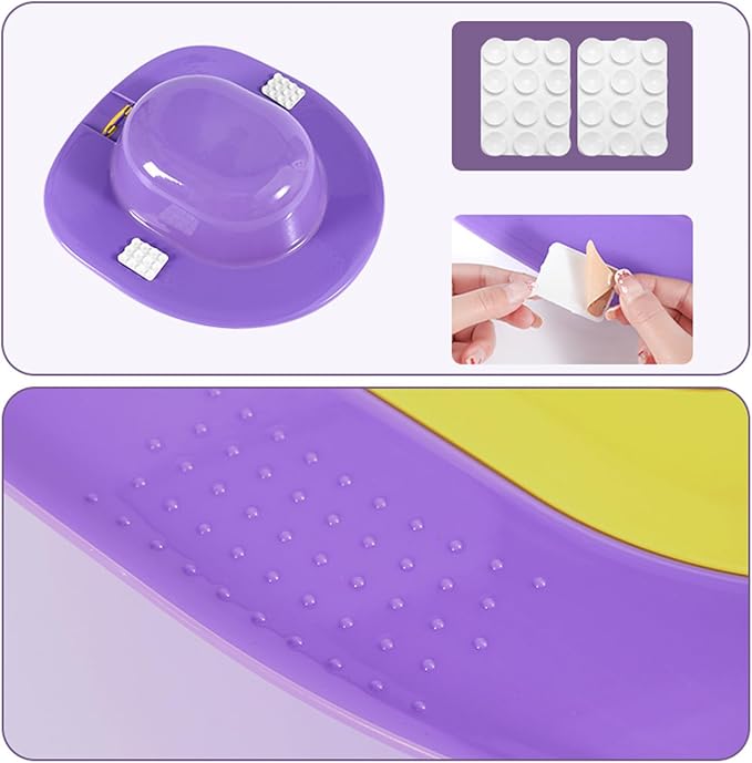 Cat Toilet Trainer, Cat Toilet Seat Training Kit Portable Litter Box Train Your Cats to Use The Toilets