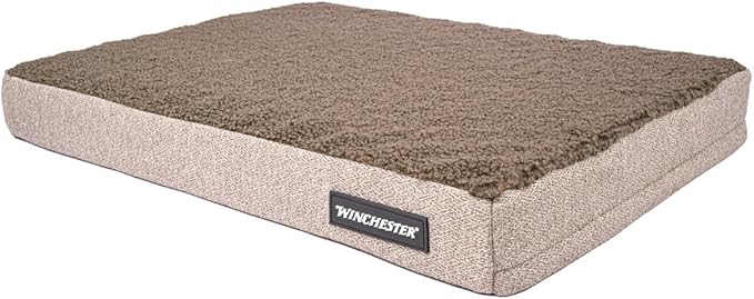 Winchester Pet Orthopedic Dog Bed with Removable Washabe Cover and Non-Slip Bottom, Medium
