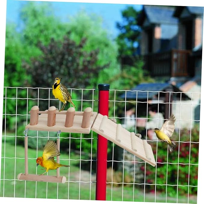 HANABASS Hamster Swing Ladder Set Interactive Toys for Small Pets Bird Cage Accessory Durable and Fun for Hamster Parrot