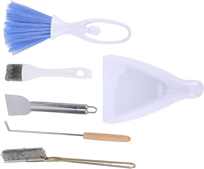 Zerodis Wild Bird Wildlife Accessories Kit Bird Cage Brush Tool Stainless Steel Poop Remover Cage Accessories Suitable for Rabbit Hamster