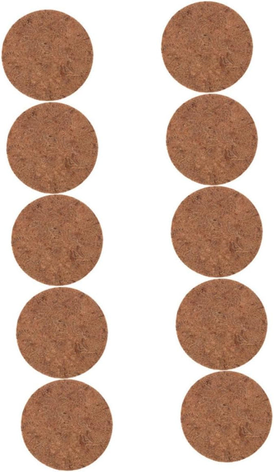 10pcs Coconut Fiber Pads Pigeons Nesting Pad Small Animals Nesting Material Washable Bird Cage Liners for Chicken Parakeet Cage Accessories