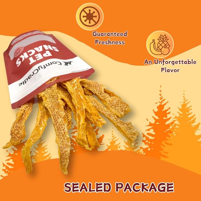 Air-Dried Chicken Jerky Dog Treats, High-Protein & Grain-Free Tender Snacks, All Natural Single Ingredient Training Reward for All Dogs, 5.29 Ounce (3 Pack x 5.29 Ounce(Pack of 3),Chicken)