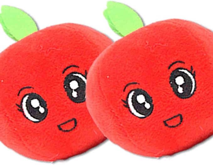 Cyrank Dog Toys for Small Dogs and Puppies, Squeaky Dog Toys Cute Stuffed Teeth Grinding Relieve Boredom Fruit Shape Plush Toy for Pets Dogs Cats
