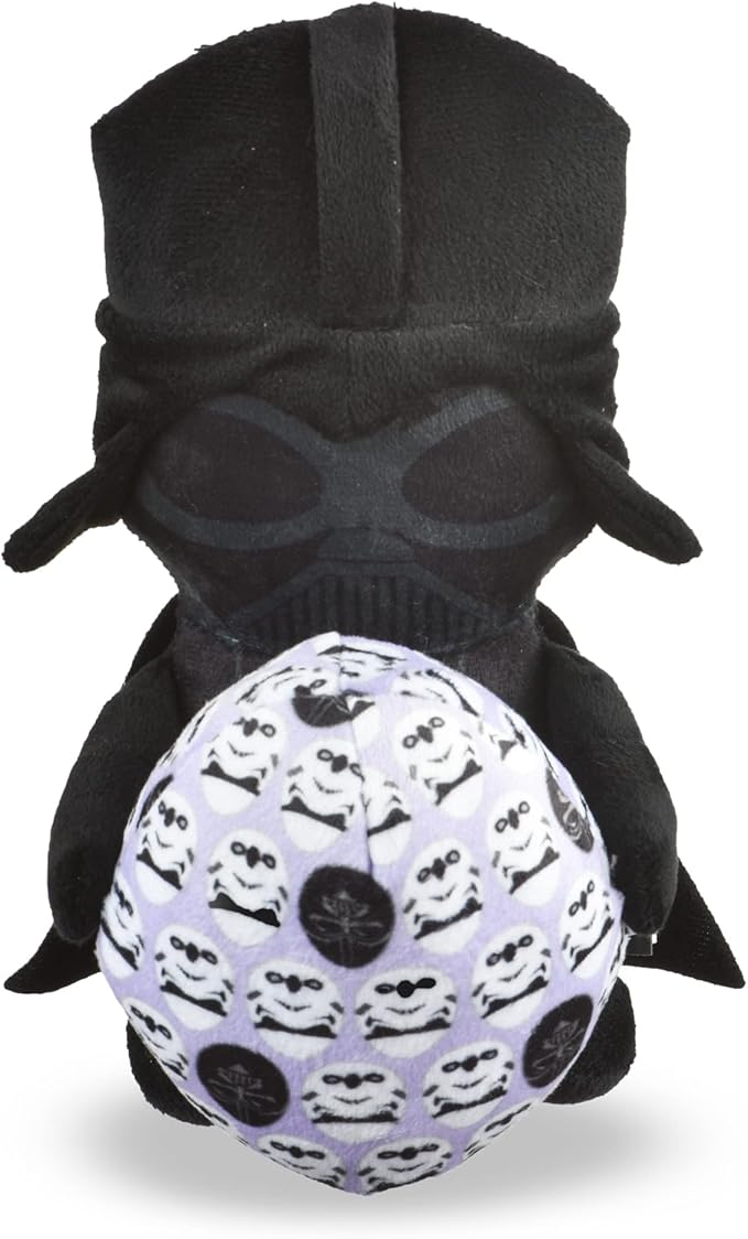 STAR WARS for Pets Easter 6" Darth Vader Empire Egg Squeaker Pet Toy | 6” Plush Squeaker Easter Darth Vader Pet Toy | Soft Chew Toy for Dogs | Stuffed Darth Vader Easter Toy 6 Inch