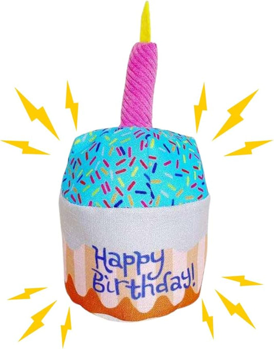 Pet Dog Birthday Cake Cupcake Plush Squeaker Toy Dog Cat Supplies Gifts Gift (Birthday Cake)