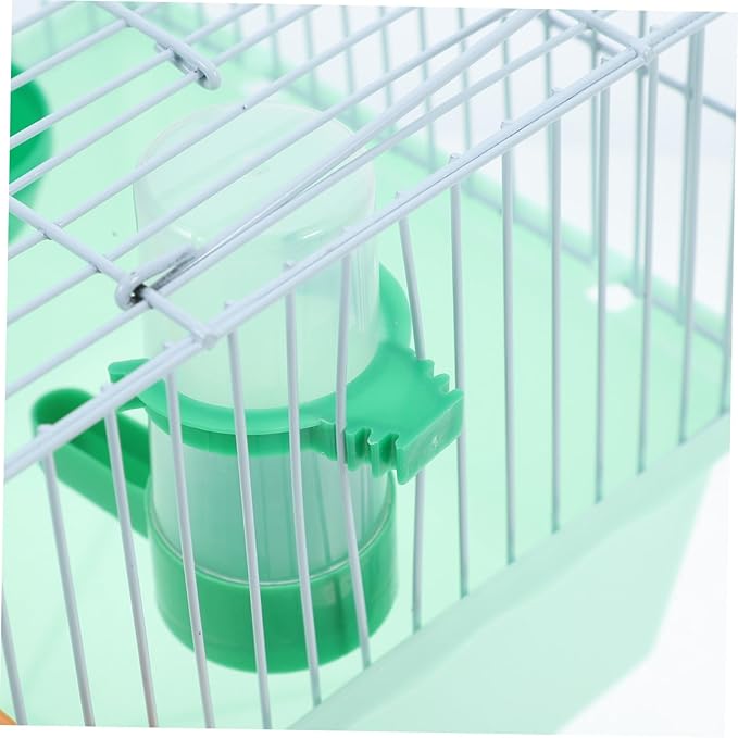 Multi-Functional Portable Parrot Cage with Perch Food Box Water Bottle Spacious Metal Aviary Carrier Travel Cage for Parakeets Lovebirds Small Animals Random Color