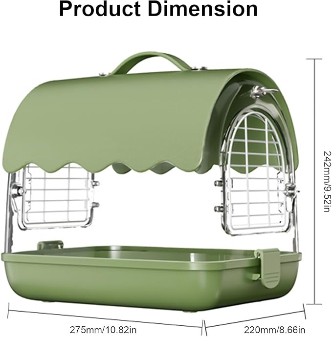 1Set Canaries Bird Cages House Parrots Travels Cage Transparents Birdcage Watching Cage Bird Lover Accessories