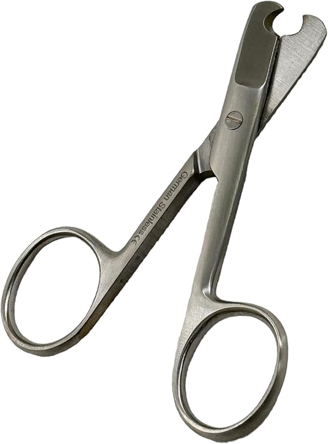 Dog and Cat Nail Cutters Scissors Style German Stainless Steel - For Small Animals, Cats, Dogs, Birds - Grooming Essentials (3.5")