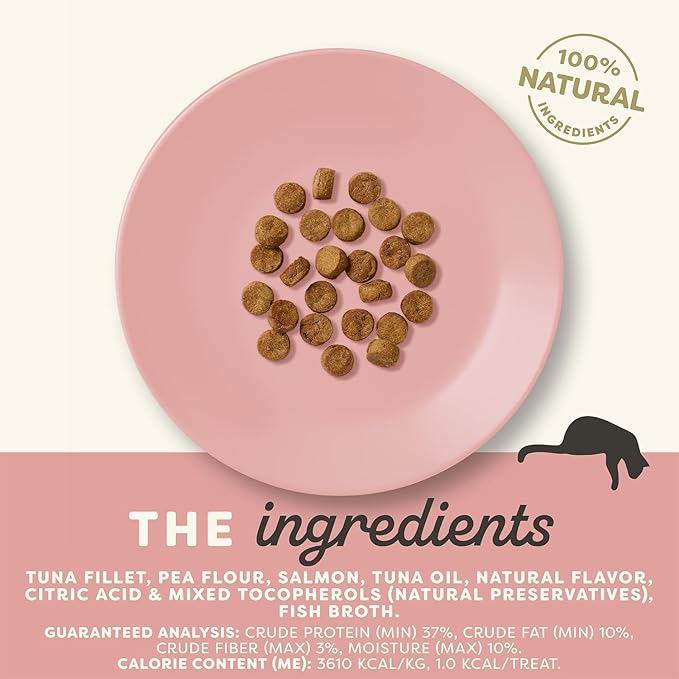 Applaws Natural Grain-Free Crunchy Cat Treats in 3 Flavor Bundle: 1 Tuna Fillet & Salmon, 1 Tuna Fillet & 1 Chicken Breast (3 Bags Total, 2 Oz Each)
