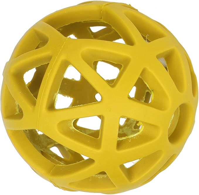 Asixxsix Hollow Dog Ball, Rubber Dog Toy Puzzle Ball Bite Dog Hollow Ball Toy Fun Interactive Chewing Pet Toy Ball, Lightweight and Portable Pet Toy for Dogs Cats Pets (L)