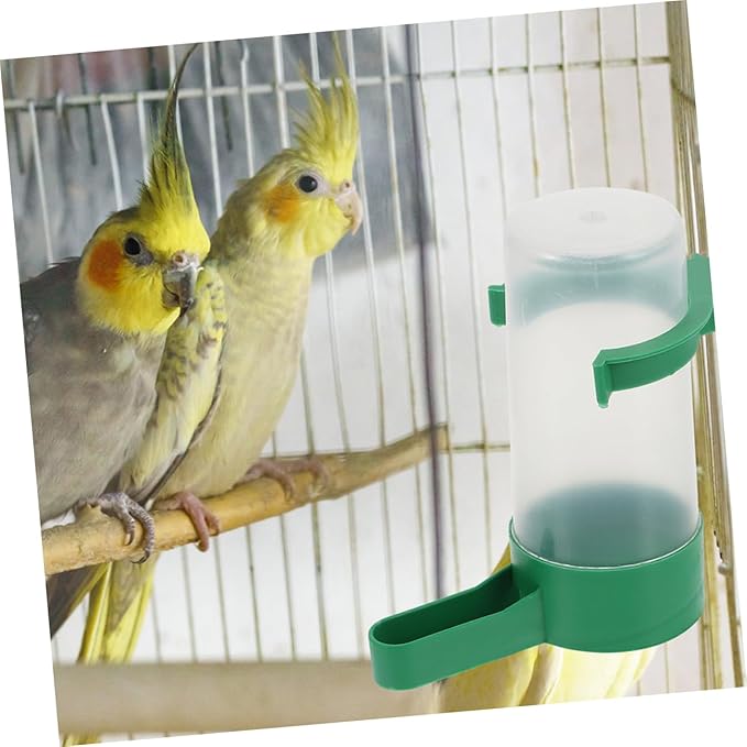 20pcs Spillproof Bird Water Dispenser for Parrots and Small Birds Easy to Clean Automatic Waterer Cups for Quail and Parakeets Cage Water Container