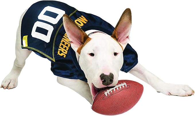 Pets First NCAA College West Virginia Mountaineers Mesh Jersey for DOGS & CATS, Small.Licensed Dog Jersey with your Favorite Football/Basketball College Team