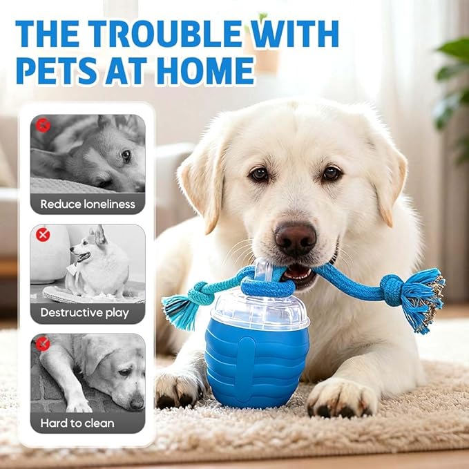 Interactive Dog Toys, 2026 Upgraded Motion Activated Squeaky Cat Balls, 360° Smart Automatic Rolling Moving for Bored Pet Cats Dogs, Interactive Dog Balls (Red)
