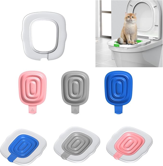 Cats Toilet Trainer - Reusable Plastic Litter Tray & Training Kit