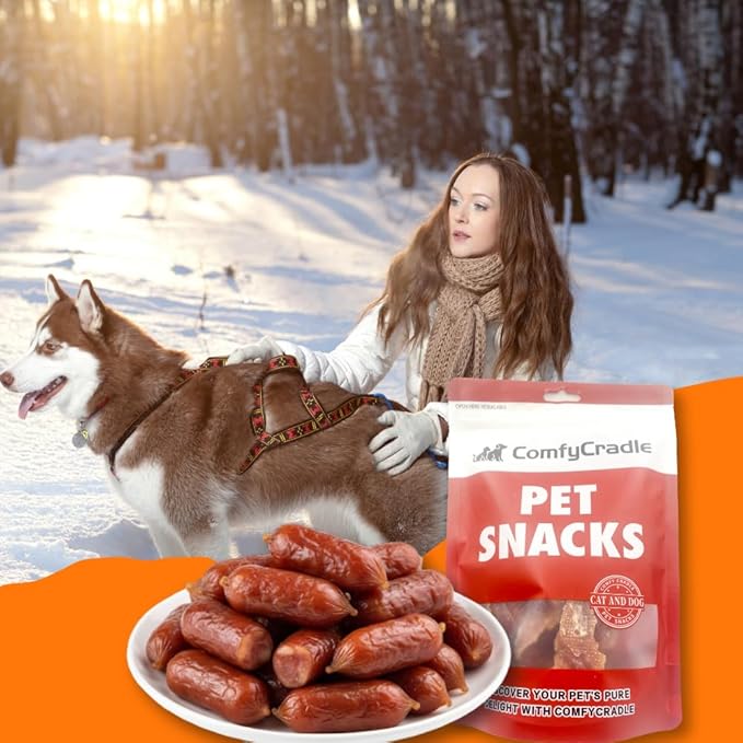 Real Duck Sausage Training Treats, Wholesome & Savory Rewards for Dogs (Duck,2 Pack x 14.11 Ounce(Pack of 2))