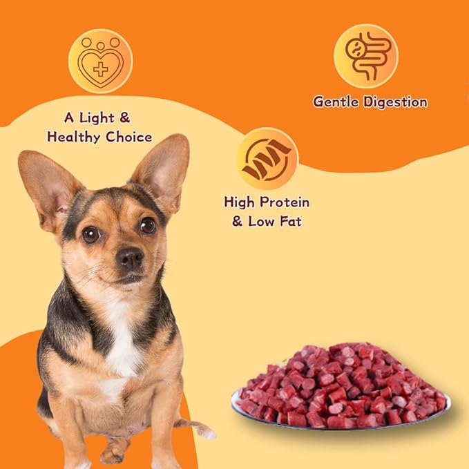 Beef Bites Dog Treats, Made with Real USA Sourced Beef, A Wholesome & Simple Limited Ingredient Soft Chew for Sensitive Stomachs,2.65 Pound