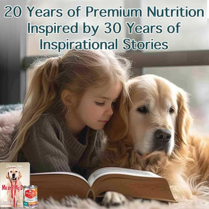 Chicken Soup for the Soul All Natural Premium All Stages Wet Dog Food, Real Meat First Ingredient, No By-Products/Artificial Colors/Flavors/Preservatives, Chicken & Brown Rice Pate, 13oz (Pack of 12)