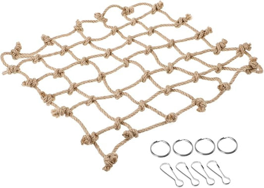 Abaodam Parrot Climbing Net Hammock Wear Bird for Pet Birds Hanging Accessory for Cage Sturdy Climbing Net for Parrots and Squirrels for Active Playtime
